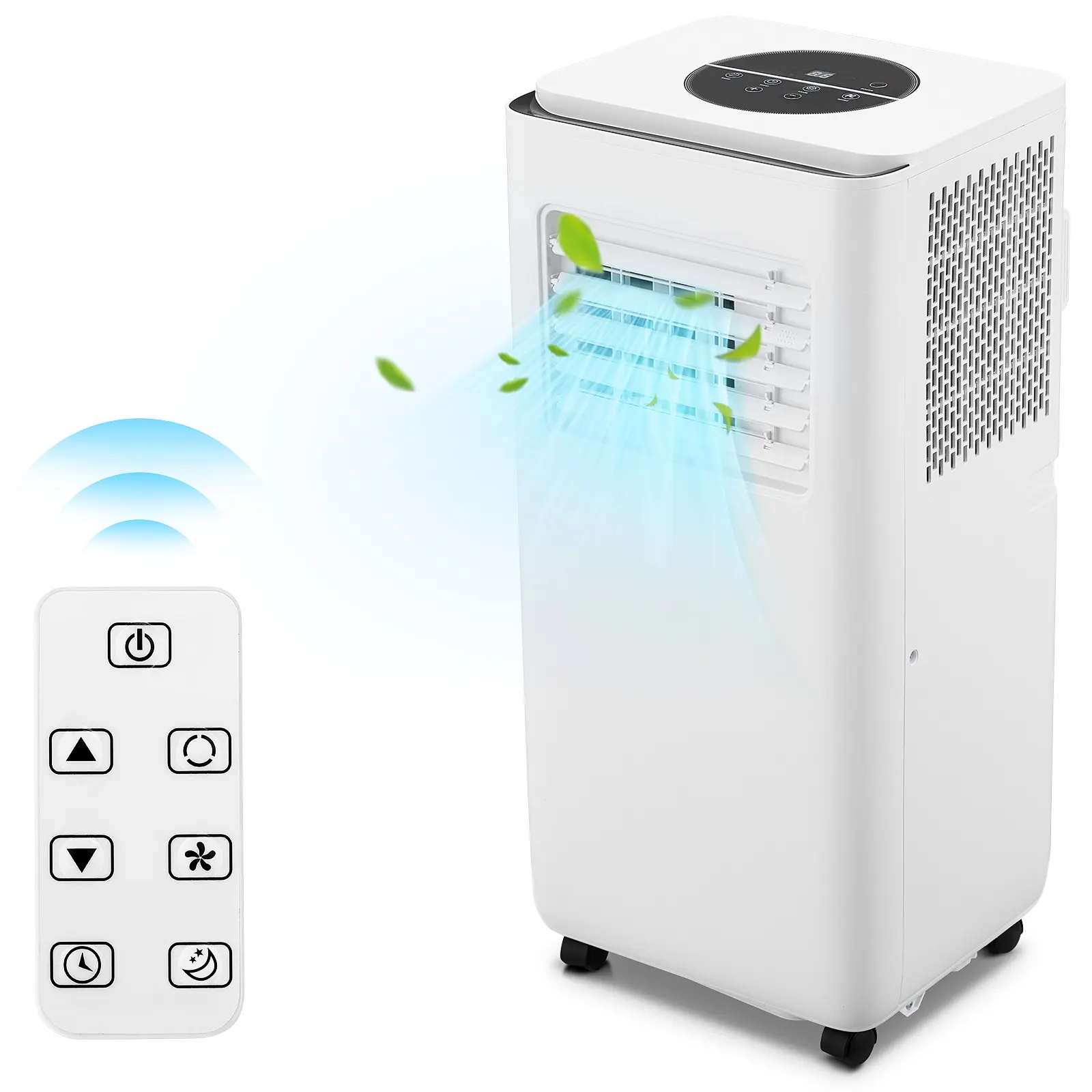 OP-10000 BTU Portable Air Conditioner for Bedroom & Apartment (Cools 450 Sq ft), 3-in-1 Room AC Unit with Dehumidifier, Secure Hose & Tool-Free Window Kit, Intuitive LED Control, Quiet Sleep Mode