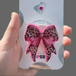 Bow Pop Socket, Valentine Gift, Cell Phone Stand, Expanding Magnetic Phone Grip Holder, Gift For Her mount