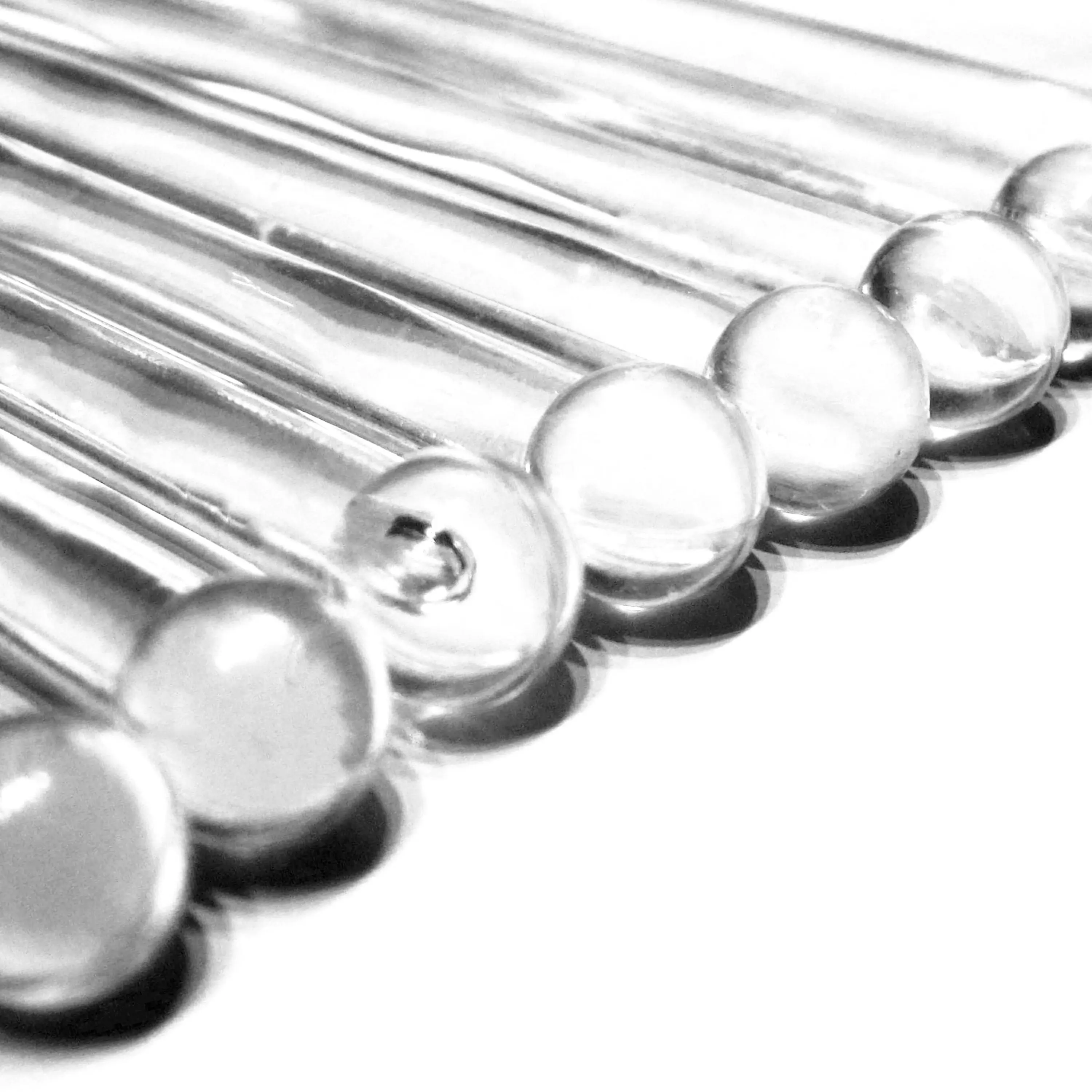 Drink Stirring Sticks Clear Rods Stirrers Home or Bar Party 12 Piece Set