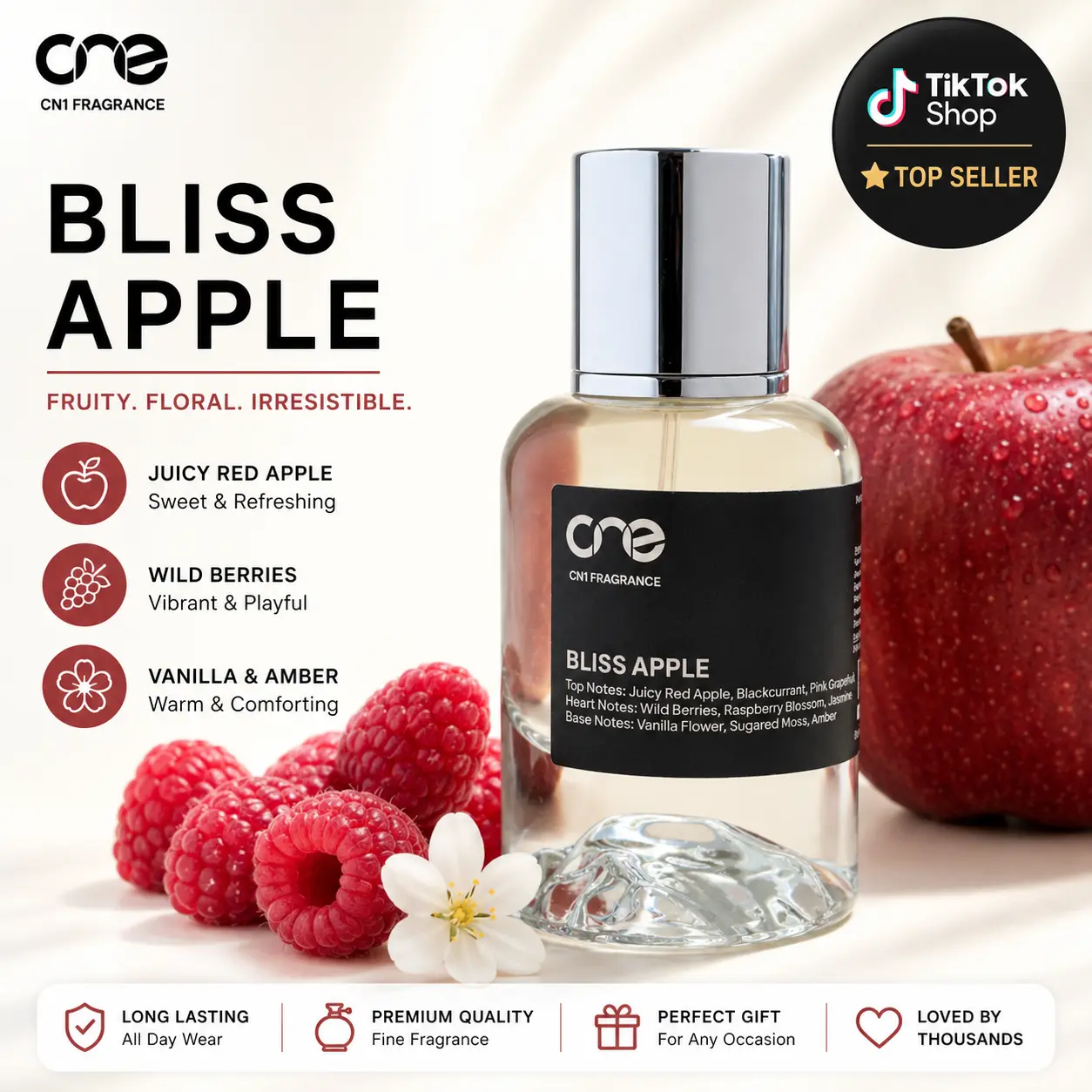 Bliss Apple, CN1 Fragrance | Unisex Perfume, Eau de Parfum (EDP)