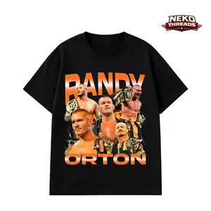 Randy Orton The Viper Shirt RKO Outta Nowhere Wrestling Tee Legend Killer Vintage WWE Graphic T-Shirt Fan Apparel