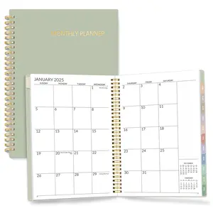 2025-2026 Monthly Planner - 24 Months - 7"x10" Monthly Spreads & Yearly Planner with Bonus Pages