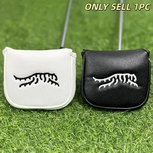 Tiger Woods Embroidered Golf Club Cover, Waterproof Durable PU Fabric, Ultra Soft Lined Magnetic Closure Design, Golf Gift, Golf Accessories