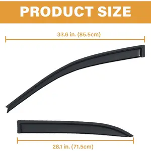Rain Guards Compatible with 2003-2008 Toyota Corolla, Acrylic Slim Style Window Visor Rain Guard, Side Window Deﬂector for Toyota Corolla Accessories 4 Pieces, 2004 2005 2006 2007