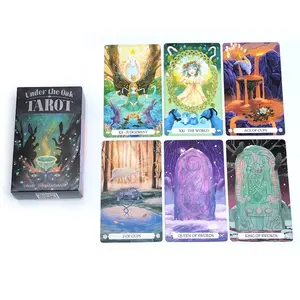 78 Tarot Cards Deck, Oak Tree Theme Oracle Card Set, Mystical Spiritual Guidance & Divination Tools, Perfect Gift for Tarot Enthusiasts