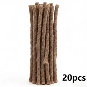 20-Pack Waterproof Tinder Strips, Essential Gear for Outdoor Survival and Camping, Durable Ignition Tool for Emergency Situations