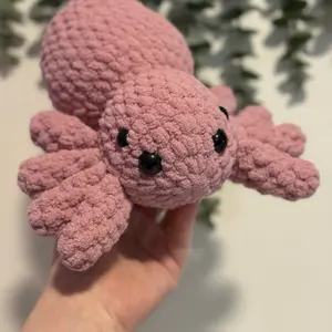 Handmade Crochet Large Spider | Spooky Spider | Halloween | Toy | Amigurumi | Stuffy | Boo Basket