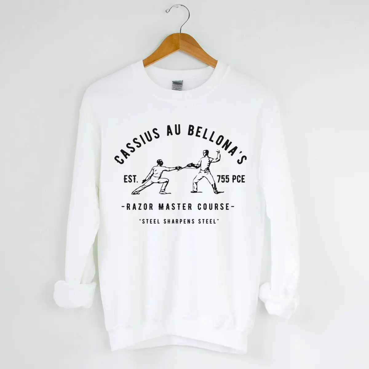 Cassius Razor Trainer Sweatshirt – Red Rising Merch for Howlers, Unisex Book Lover Pullover, Classic Cotton Fan Gift