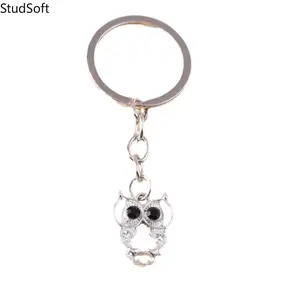2026 New Arrival Premium Stylish Rhinestone-Gemstone Hollow-Out Owl Keychain - Cute Charms Keychain, Trendy Animal Backpack Charm for Sports & Outdoor Accessories