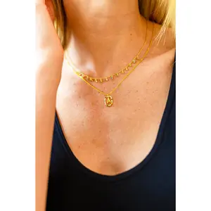 Mi Amor Gold Dipped Initial Necklace