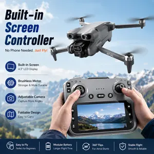 GT50 Brushless Drone with Screen Remote Controller, Adjustable Camera and Optical Flow Positioning