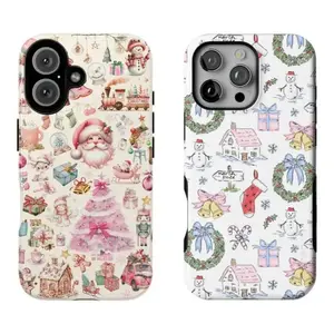 Cute Christmas tree phone case,Cute Holiday Xmas,Cover for iPhone 16 15 14 13 12 11 17 Pro Max for Samsung phones, Fashion Dual Layer Creative Case,Thanksgiving Day Christmas,Perfect Gift for Her/Him