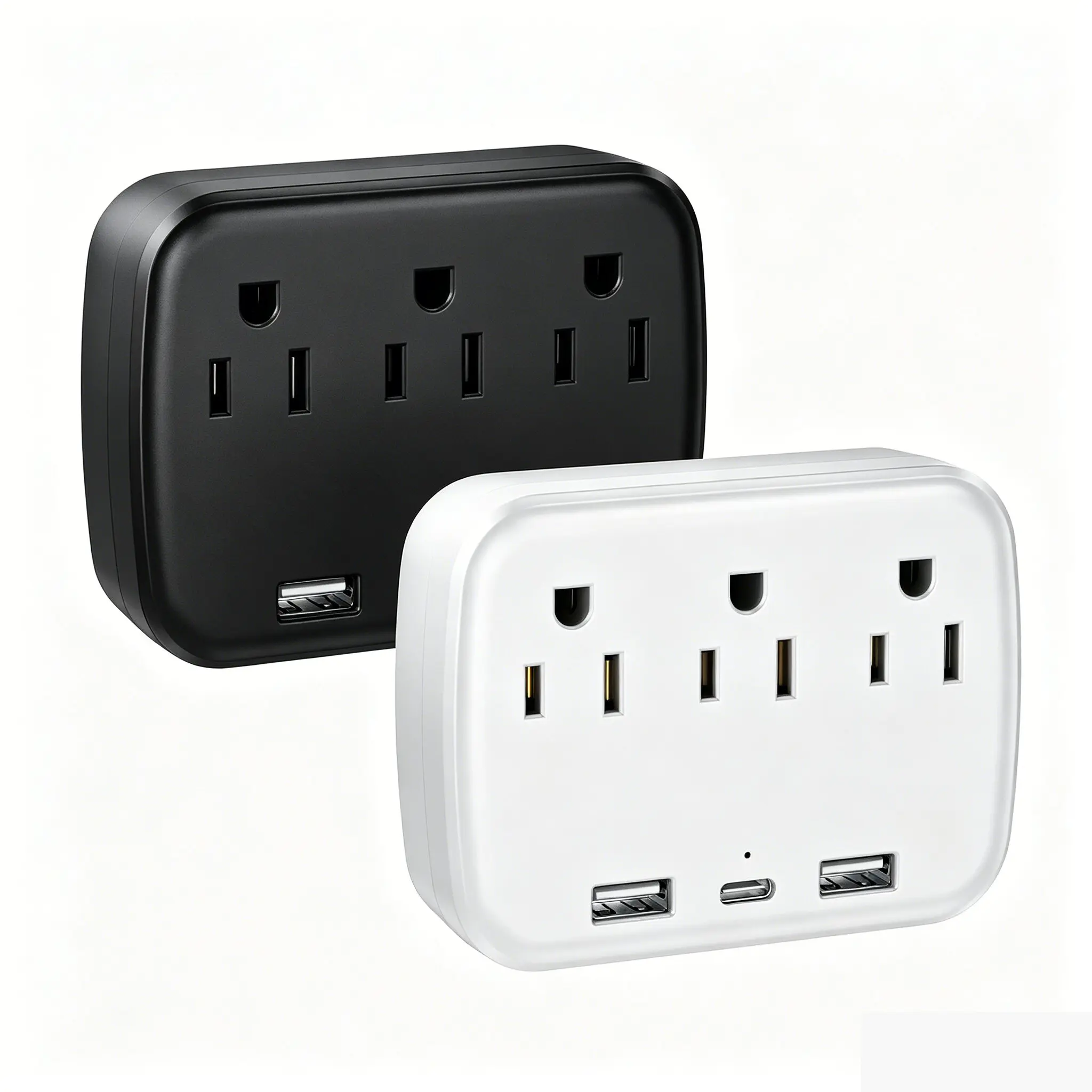 6 in 1 Multi Plug Wall Outlet Extender - Surge Protector Wall Plug Splitter with 3 Electrical Outlets 3 USB Ports(1 PD 20W USB-C Charger), Multiple Plug Adapter for Travel/Dorm/Office/Bedroom