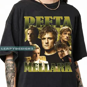 [ Sale Up To 40%]Comfort Colors® Peeta Mellark Vintage Shirt, Hunger Games Fan Tee, Retro Movie Graphic T-Shirt Gift