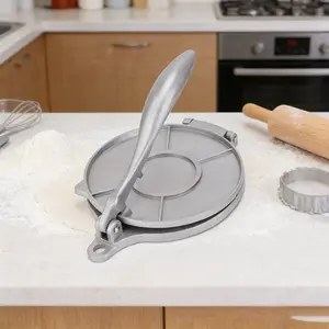 Manual Pressing Machine 16/20 Cm Aluminum Alloy Pizza Pie Maker Tool, Mexican Tortilla Dough Press, Homemade Pancake Kitchen Utensil