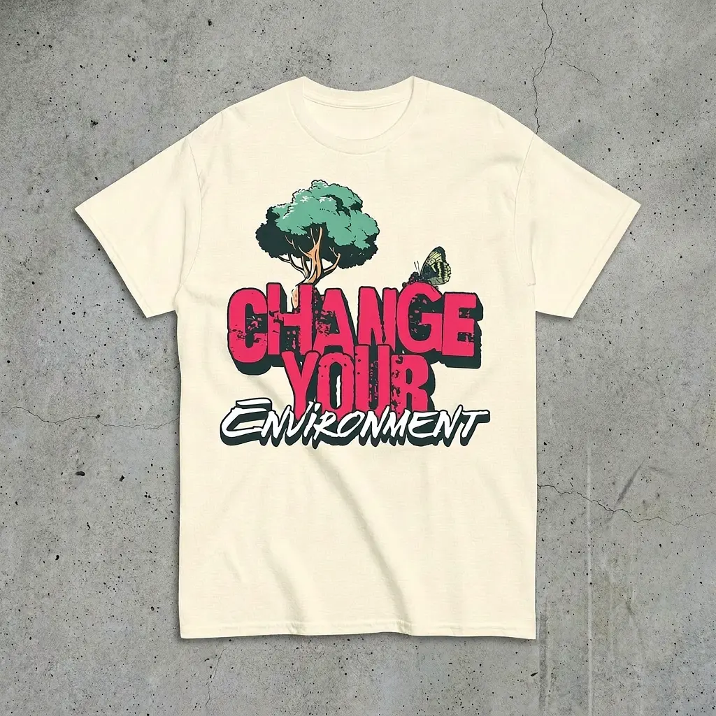 Change Your Environment Graphic Cotton T-Shirt