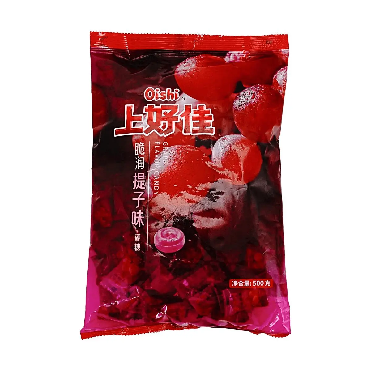 OISHI Raisin Hard Candy 500g - Sweet Grape Fruit Candy for Snacking