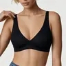 DEANGELMON Women's Jelly Wireless V-Neck T-Shirt Push-Up Bra - Wire Free, No Underwire, Seamless, Full Coverage Polyamide Solid Fabric, Invisible Support, Comfy Hand Wash Everyday Wear