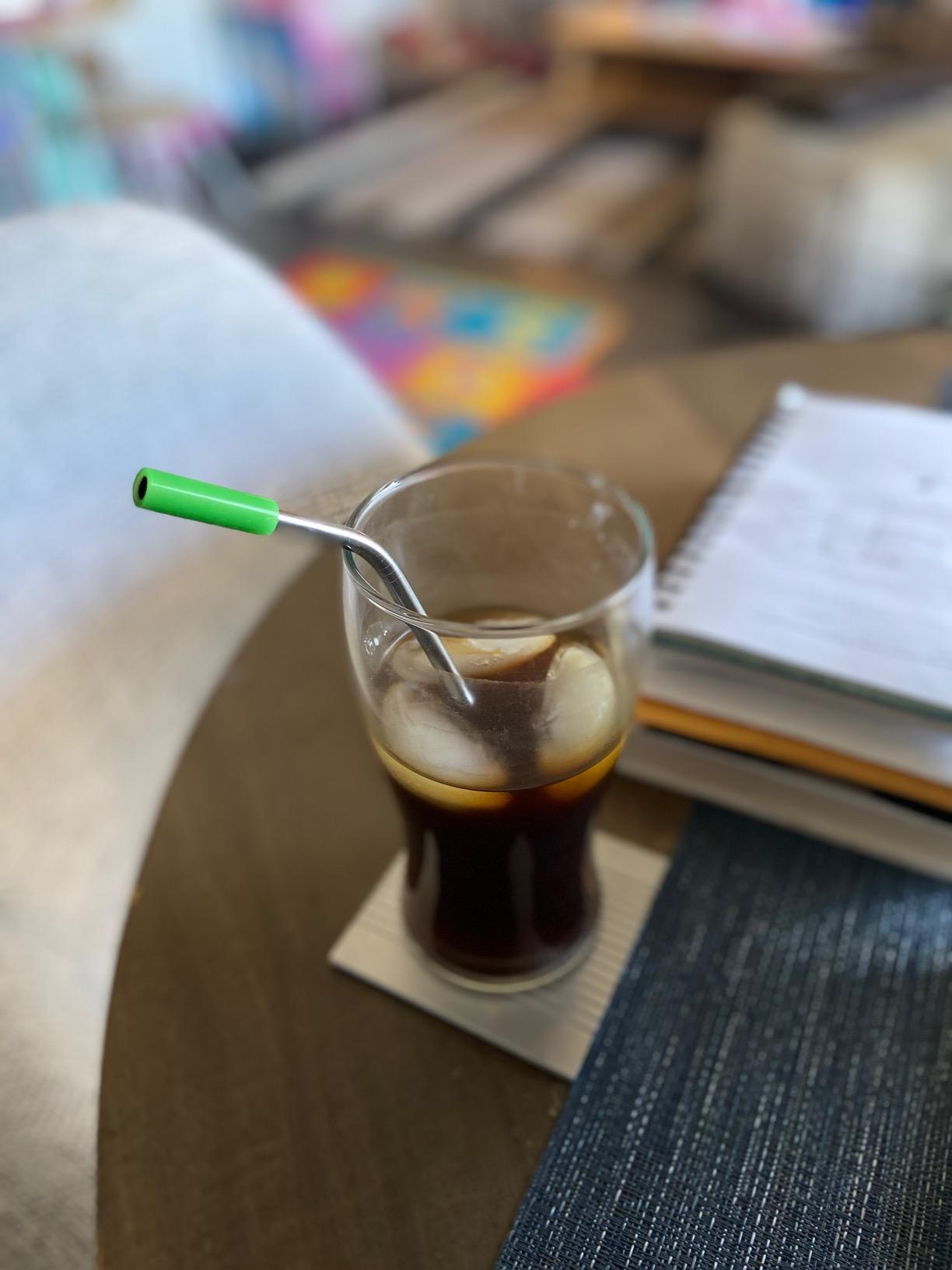 Set of 16 Reusable Stainless Steel Straws with Travel Case Cleaning Brush Silicone Tips Eco Friendly Extra Long Metal Straws for 20 24 30 oz Tumbler