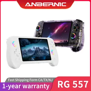 ANBERNIC RG 557 Handheld Game Console 5.48-inch AMOLED Screen OCA full lamination 1920*1080 Battery 5500mAh Android 14 RG557 Large Screen Horizontal Version Handheld Game Console