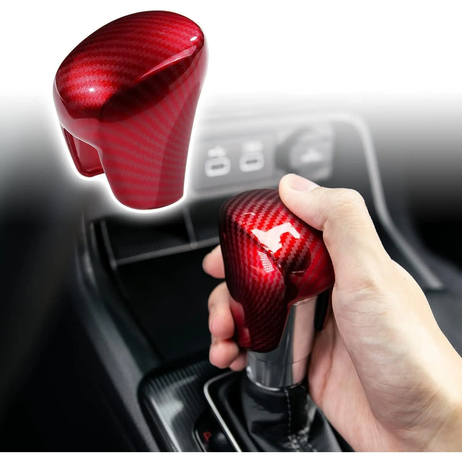 Compatible with Civic 2022 2023 2024 2025 2026 for CRV HRV 2023 2024 2025 2026 for Accord 2018-2024 2025 2026 Accessories Car Center Console Gear Shift Knob Cover Trim Cap