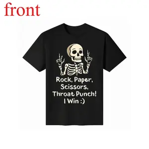 Funny Rock Paper Scissors Throat Punch Win T-Shirt for Game Lovers