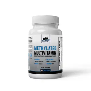 Wild Warrior Nutrition Methylated Multivitamin for Adults Without Iron Active B12 L-Methylfolate Bioavailable Nutrients Energy Support