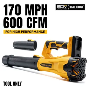 (No Battery) Cordless Leaf Blower Compatible with Dewalt 20V Max Battery 600CFM Electric Leaf Blower Cordless, Variable Speed, Turbo Mode, Leaf blowers Battery Powered for Lawn Care, Yard(Bare Tool)