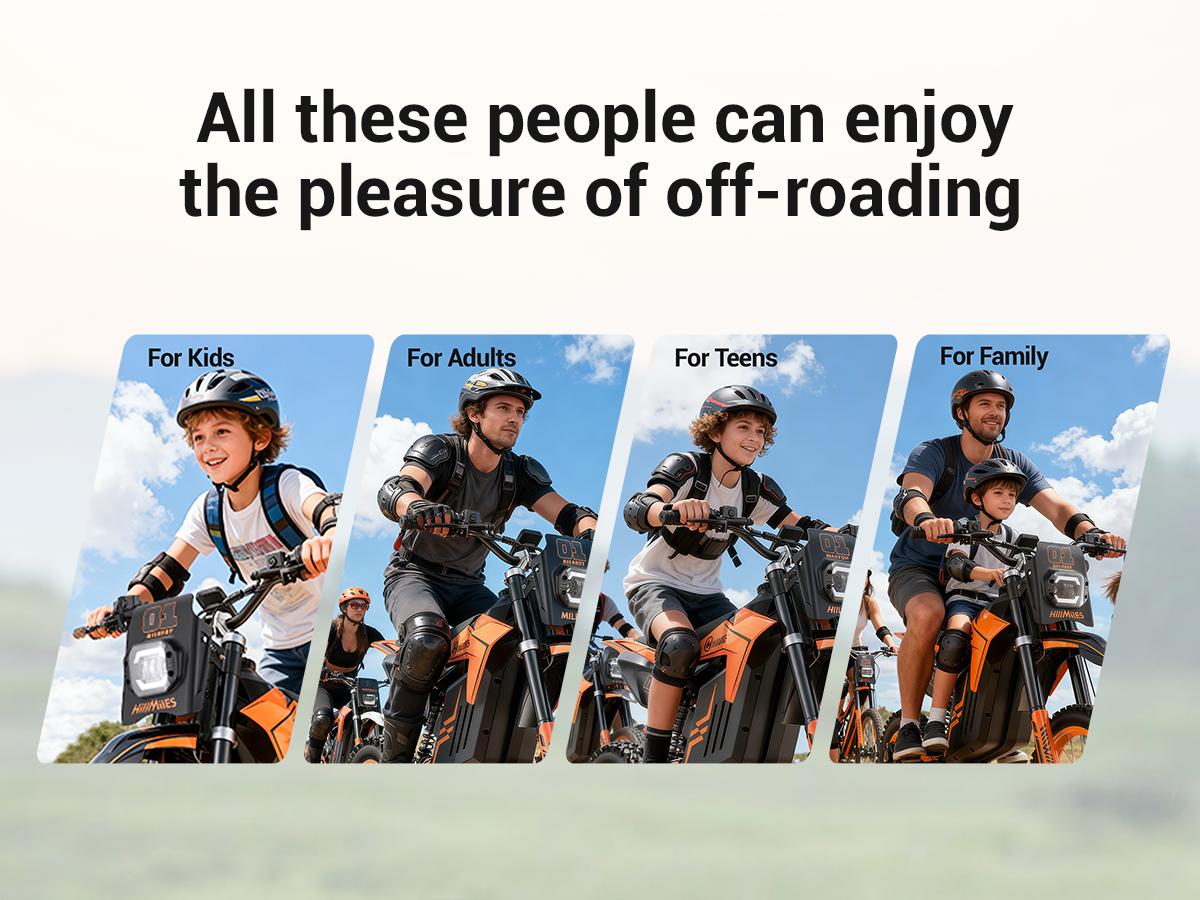 HillMiles MilePop 1 Electric Bicycle — (3000W Peak) Power, equipped with a 48V 25Ah battery, offering a range of 35–45 miles; features hydraulic brakes, a full suspension system, and Bluetooth music functionality; an off-road electric bicycle. HillMiles MilePop 1 Electric Bicycle — (3000W Peak) Power, equipped with a 48V 25Ah battery, offering a range of 35–45 miles; features hydraulic brakes, a full suspension system, and Bluetooth music functionality; an off-road electric bicycle.