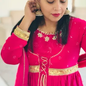 Magenta Anarkali - Product in Description