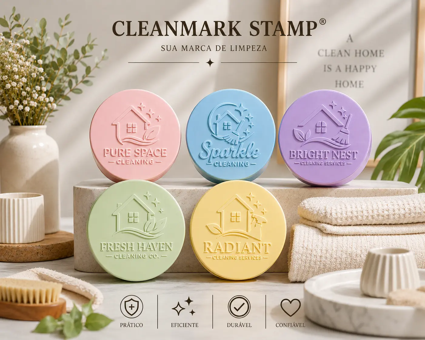 CleanMark Stamp® | Custom Stamp for House Cleaners