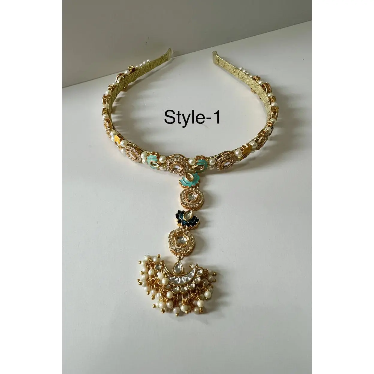 Kashvi Kundan Tikka Matha Patti Headband / Hairband