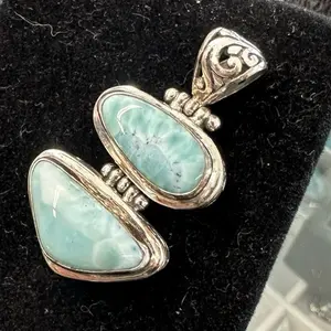 Larimar Pendant Sterling Silver