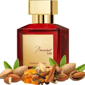 Equivalence Of Baccarat 540 Extrait de Parfum Inspiration Bottle 50ml.- Long Lasting Daily 12-14 Hours 50% OF FRAGRANCE Concentrated Spray,99% Same Fragrance (Elixir de Perfume)