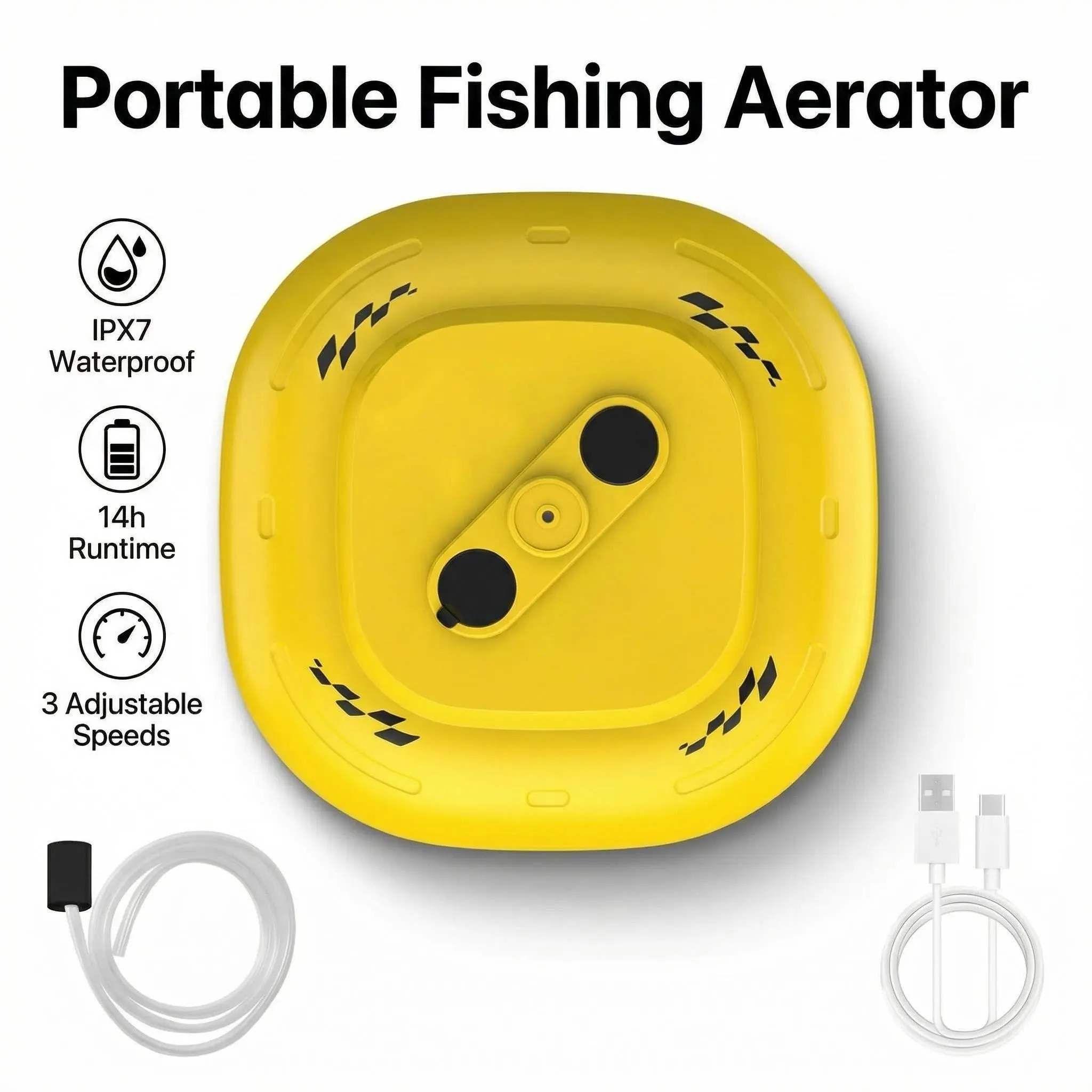 Fish Tank Oxygen Pump, Waterproof Rechargeable Fish Pond Aerator, Outdoor Aquarium Air Pump, Home Use Aquatic Equipment, Aquarium Bubbler, Bubbler For Aquarium Fish Tank