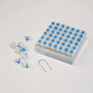 30pcs/50pcs/100pcs Practical Blue/Black/Red/Brown Switches Mechanical Keyboard DIY Hot-Swappable Cross Stem-Included Keycap Puller Linear Red Switch