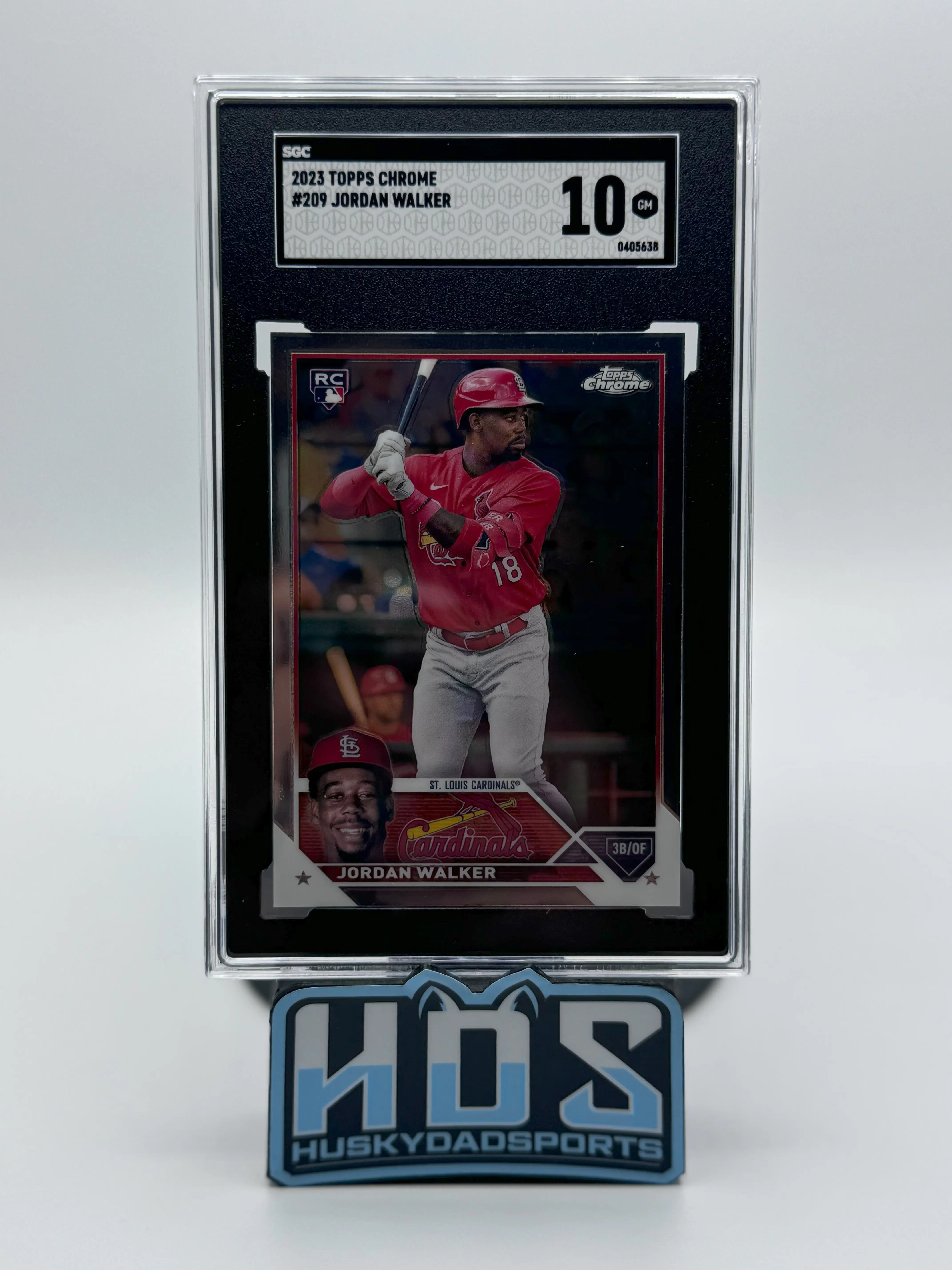 Jordan Walker sgc 2023 Topps Chrome #209 10