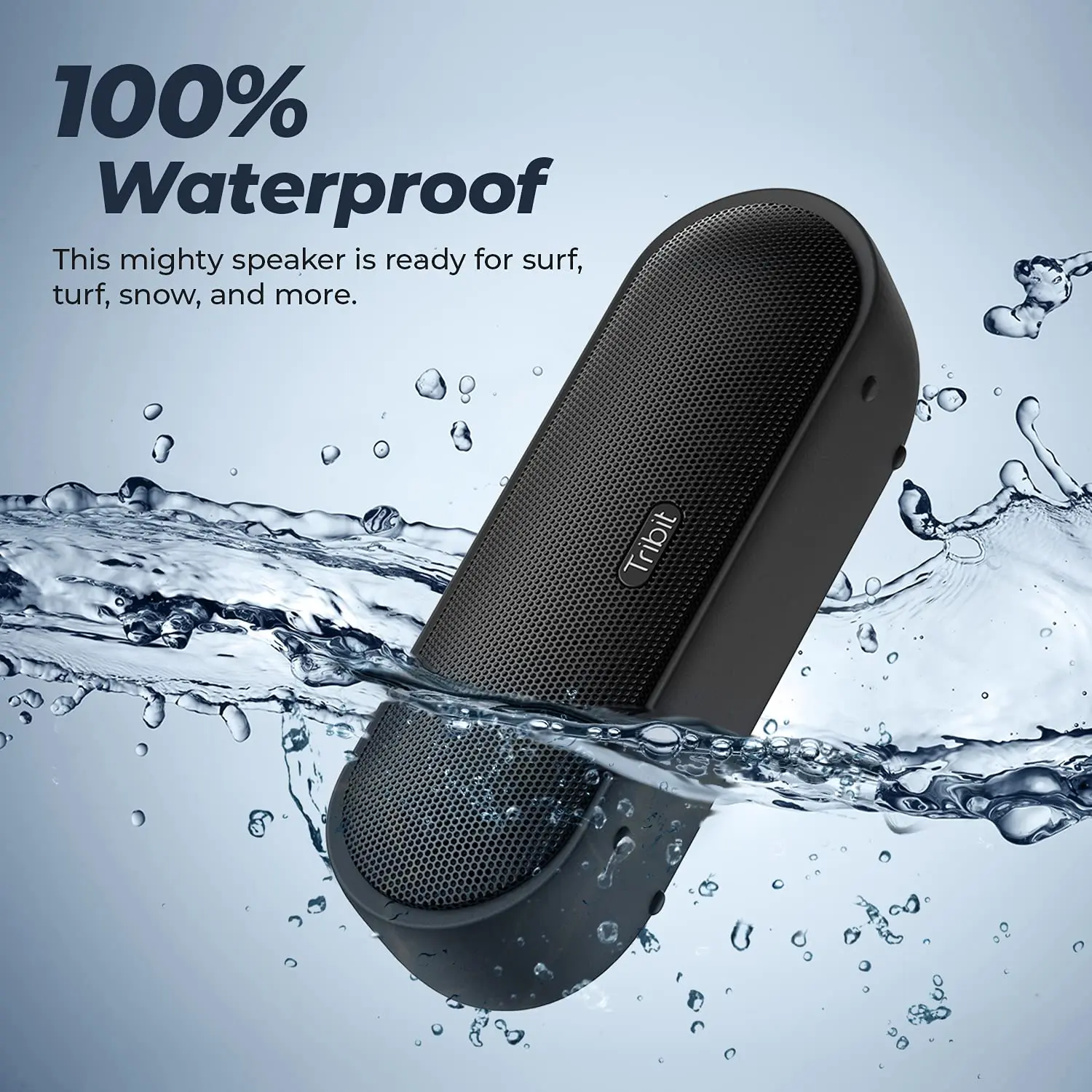 TRIBIT MaxSound Plus Portable Bluetooth Speaker with IPX7 Waterproof, 24W Louder Sound, XBass, 20H Playtime Wireless Speaker