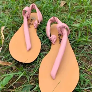Women's Hirie Feet GiGi Slanted Casual Sandals - Pink Strap Cutaway Shoe, Comfortable Stylish Summer Footwear