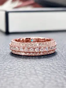1 PC Fashion Cubic Zirconia Ring for Women for Wedding Anniversary Jewelry Gift Stackable Rings Artificial Zircon Rings