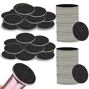 120pcs Replacement Sandpaper Discs for Electric Callus Remover Professional Replaceable Sandpaper Refill Discs for Electric Foot File Callus Remover Dead Cracked Skin Remover