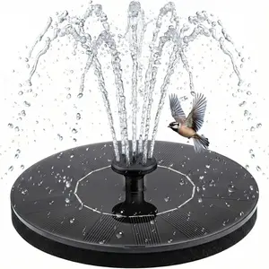 Solar Floating Fountain Pump with 6 Spray Modes & Warm Lights - Decorative Water Feature for Garden, Pond, Pool & Patio| Easy Setup Outdoor Decor