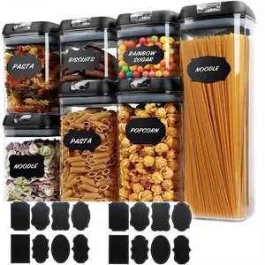 Food Storage Label Sticker, 1 Set Waterproof Self Adhesive Label Sticker, Classification Sticker, Price Label, Number Classification Sticker, Office Supplies