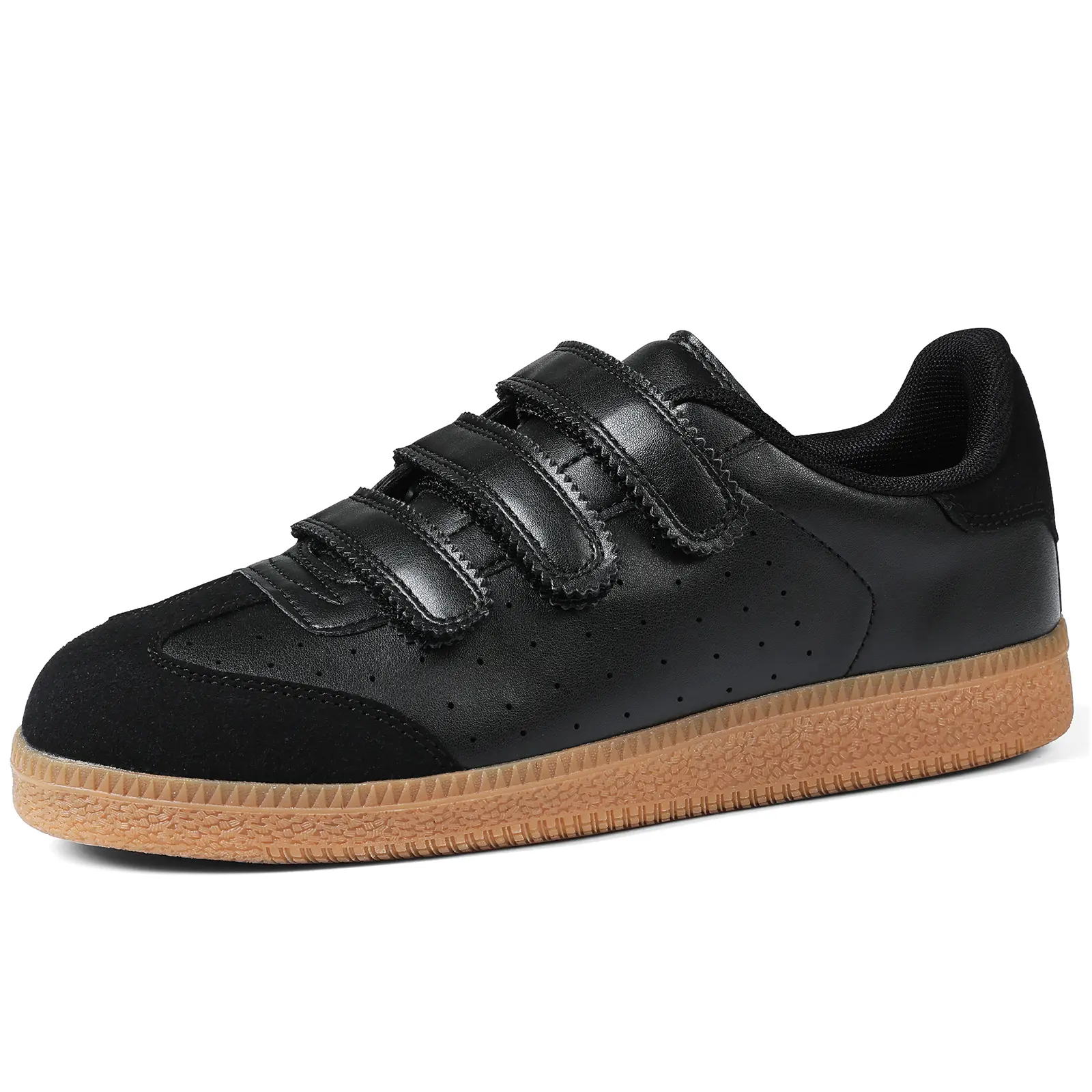 VIMISAOI Womens Sneakers Round Toe Flat Heel Velcro Straps Casual Weekend Wear Travel Party Event Evening Walking Sports Concert Lightweight Breathable Summer Hot Weather Shoes