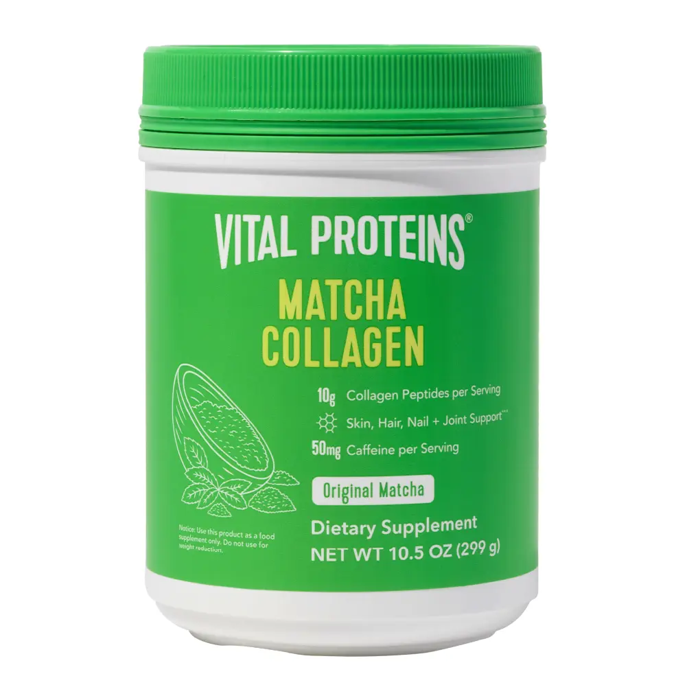 Vital Proteins Matcha Collagen - Peptides Powder Supplement | 10.5 oz, Original Flavored, Green Vital Proteins Matcha Collagen - Peptides Powder Supplement | 10.5 oz, Original Flavored, Green