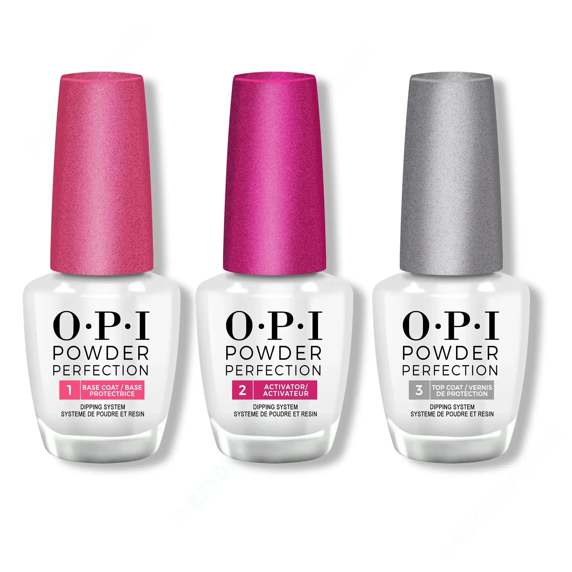 OPI Nail Dipping Powder Perfection Essentials Combo Liquid Set - 1.5oz Base, Activator & Top Coat for Nail Art, Manicure