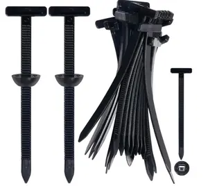 100Pcs Nylon Universal Cable Tie Buckle, Heavy Duty Self-Locking Nylon Zip Ties Holder, Multipurpose Plastic Cable Ties Tool for Car Daily Repair