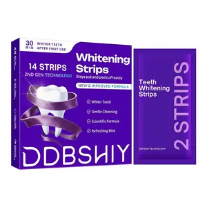 14 Pairs Cosmetic Teeth Whitening Strips, Purple Formula Oral Beauty Products for Stain Treatment & Color Correction, Single Item