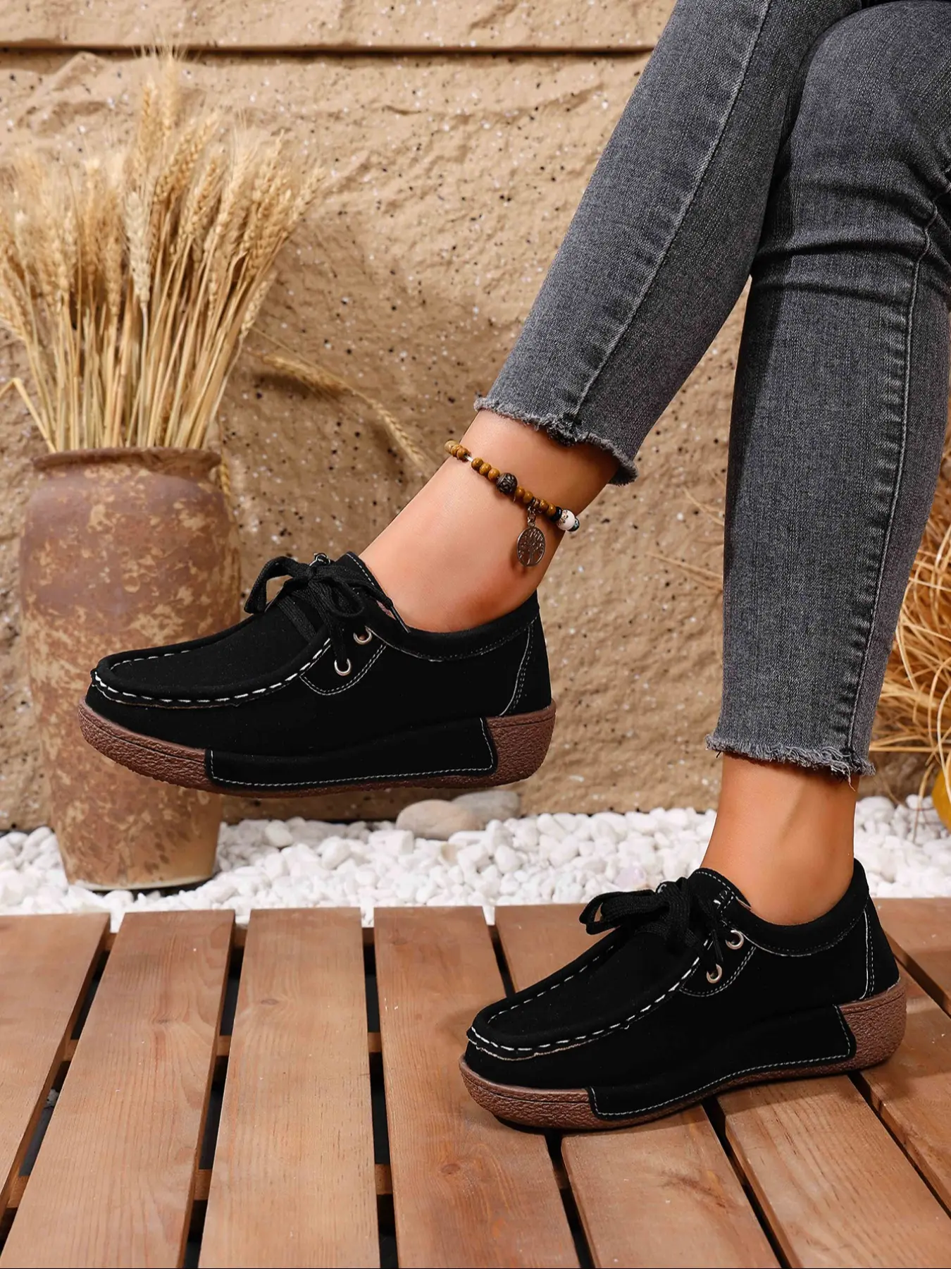Women's Fashion Loafers, One-Step Slip-On Casual Shoes, Lightweight Flat Work Shoes, Daily Wear Shoes, Comfortable Minimalist Style, All Seasons, Casual Flats