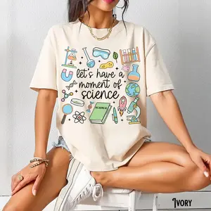 Science Teacher Shirt, Back To School T-Shirt, Comfort Colors, Whimsical Doodle Tee, Back 2 School, Retro, Moment of Science Teacher Gift